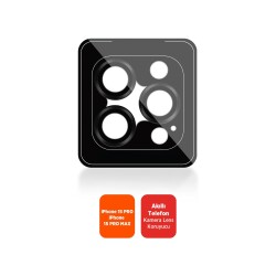 Polosmart PTM609 İphone 15 Pro / 15 Pro Max Uyumlu Kamera Lens Koruyucu Takma Aparatlı - 2