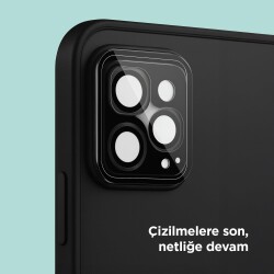 Polosmart PTM609 İphone 15 Pro / 15 Pro Max Uyumlu Kamera Lens Koruyucu Takma Aparatlı - 3