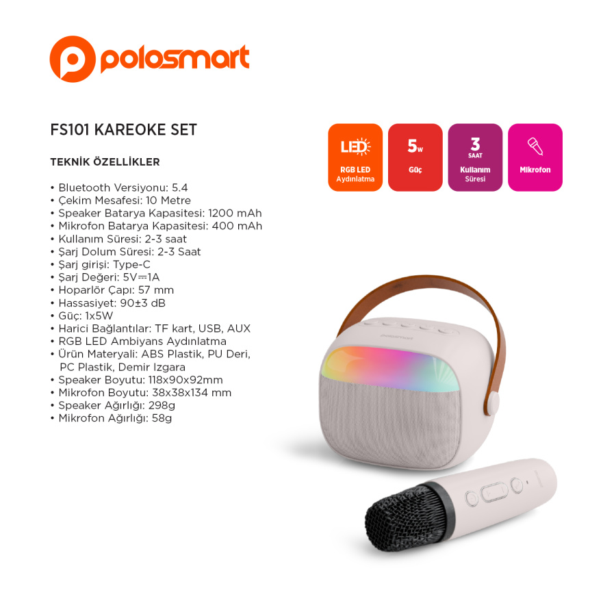 Polosmart S101 Kareoke Set - 4