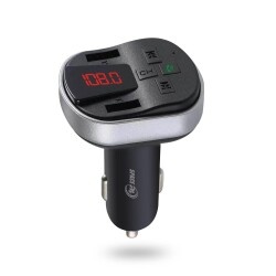 Space24 SP121 Bluetooth Dahili Mikrofon USB AUX TF Kart Çakmaklık Girişli FM Transmitter Siyah - 1