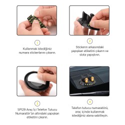 Space24 Sp129 Araç içi Telefon Tucucu Numaratör - 2
