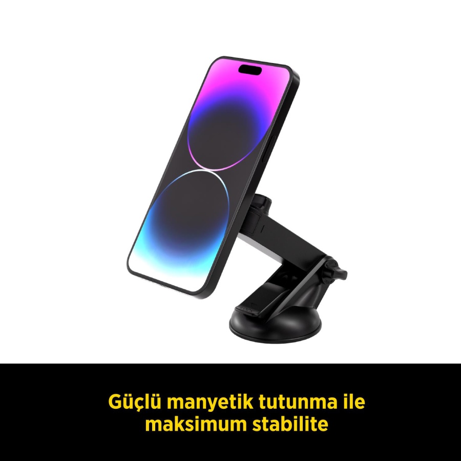 Space24 SPK28 Araç İçi Manyetik Telefon Tutucu Siyah - 2