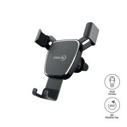 Space24 SPR101 Araç içi 360 Derece Dönebilen Otomatik Kilitli Telefon Tutucu Siyah - 2